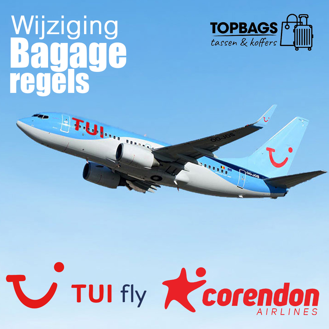 Bagageregels 2026 gewijzigd: TUI fly en Corendon scherpen regels aan
