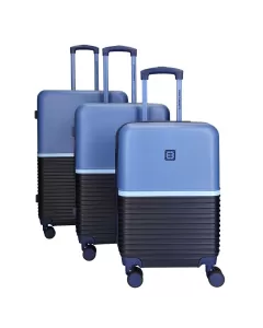 Enrico Benetti Princetown Spinner Reiskoffer set Donkerblauw Jeans