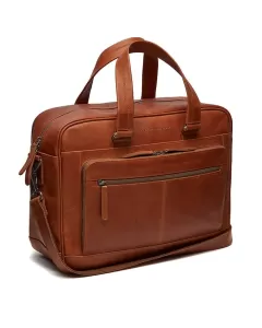 Chesterfield Singapore Laptoptas 15" Schoudertas Cognac