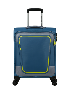 American Tourister Pulsonic Spinner 55 Expandable Coronet Blue