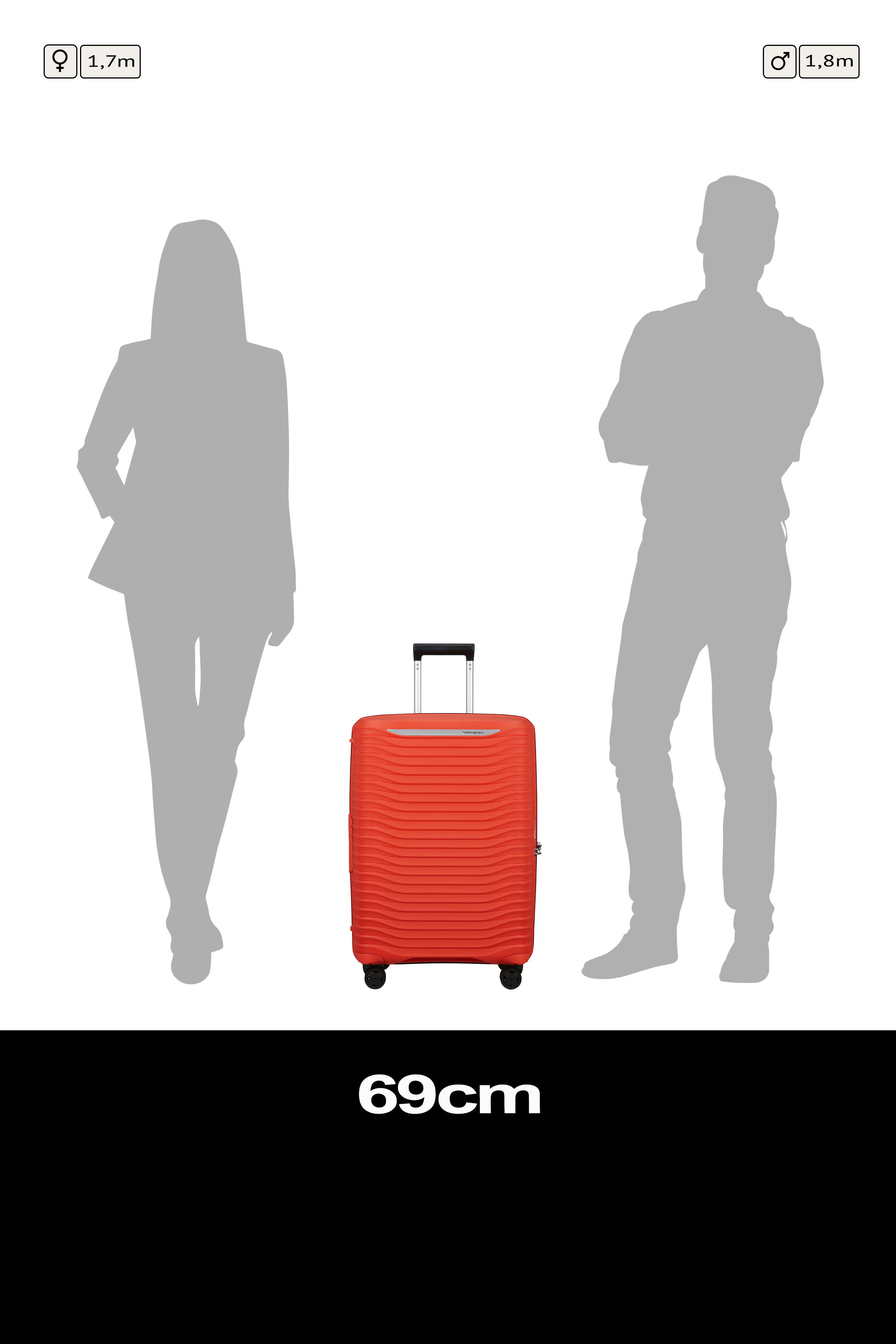 Upscape Spinner 68cm Expandable