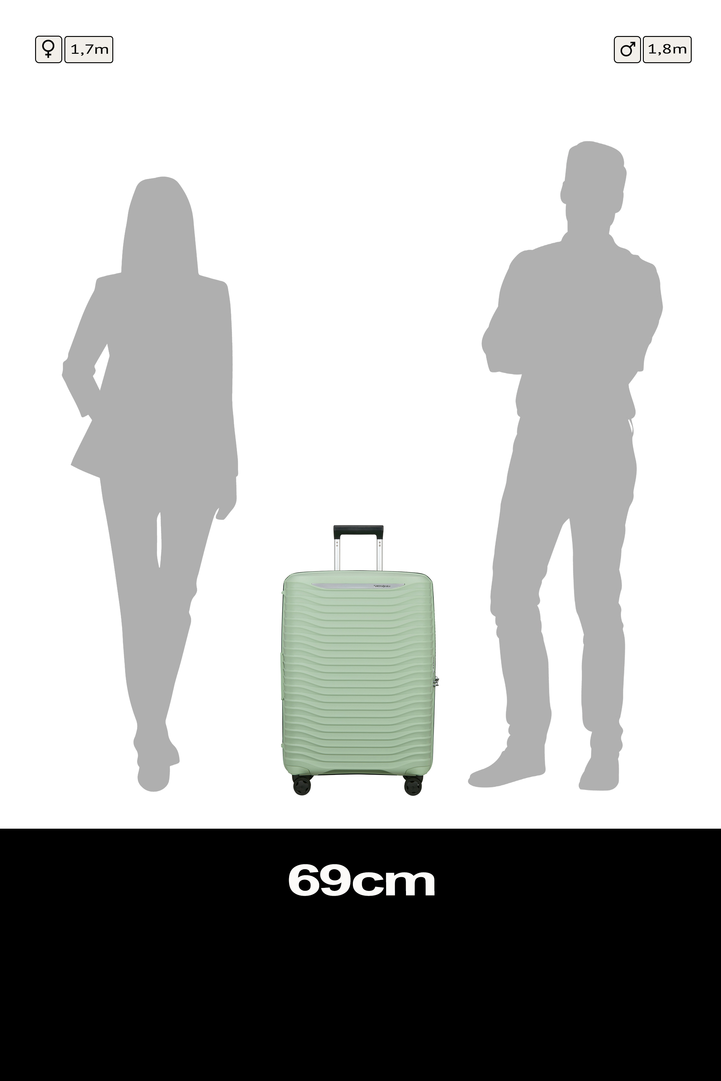 Upscape Spinner 68cm Expandable