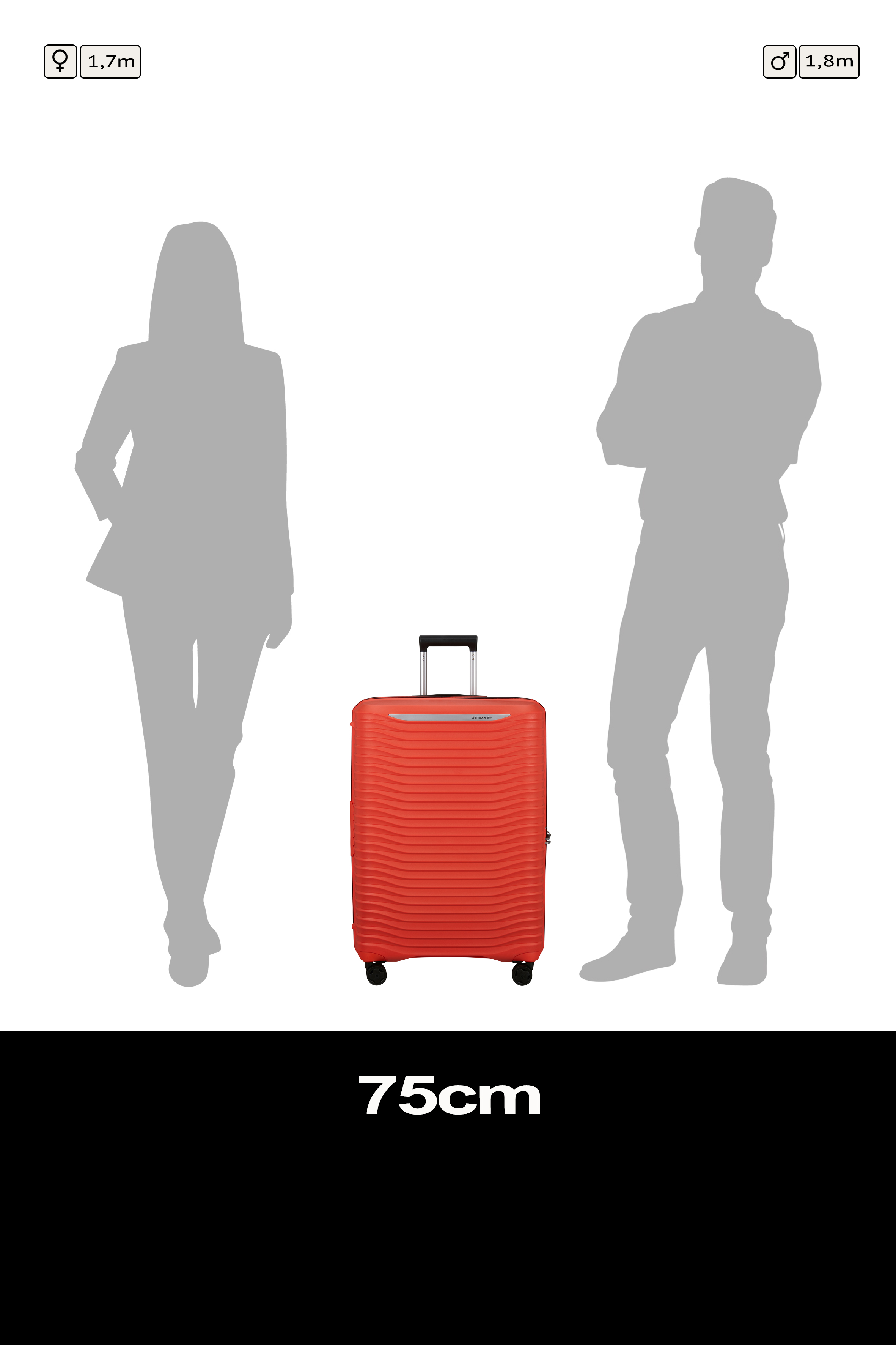 Upscape Spinner 75cm Expandable