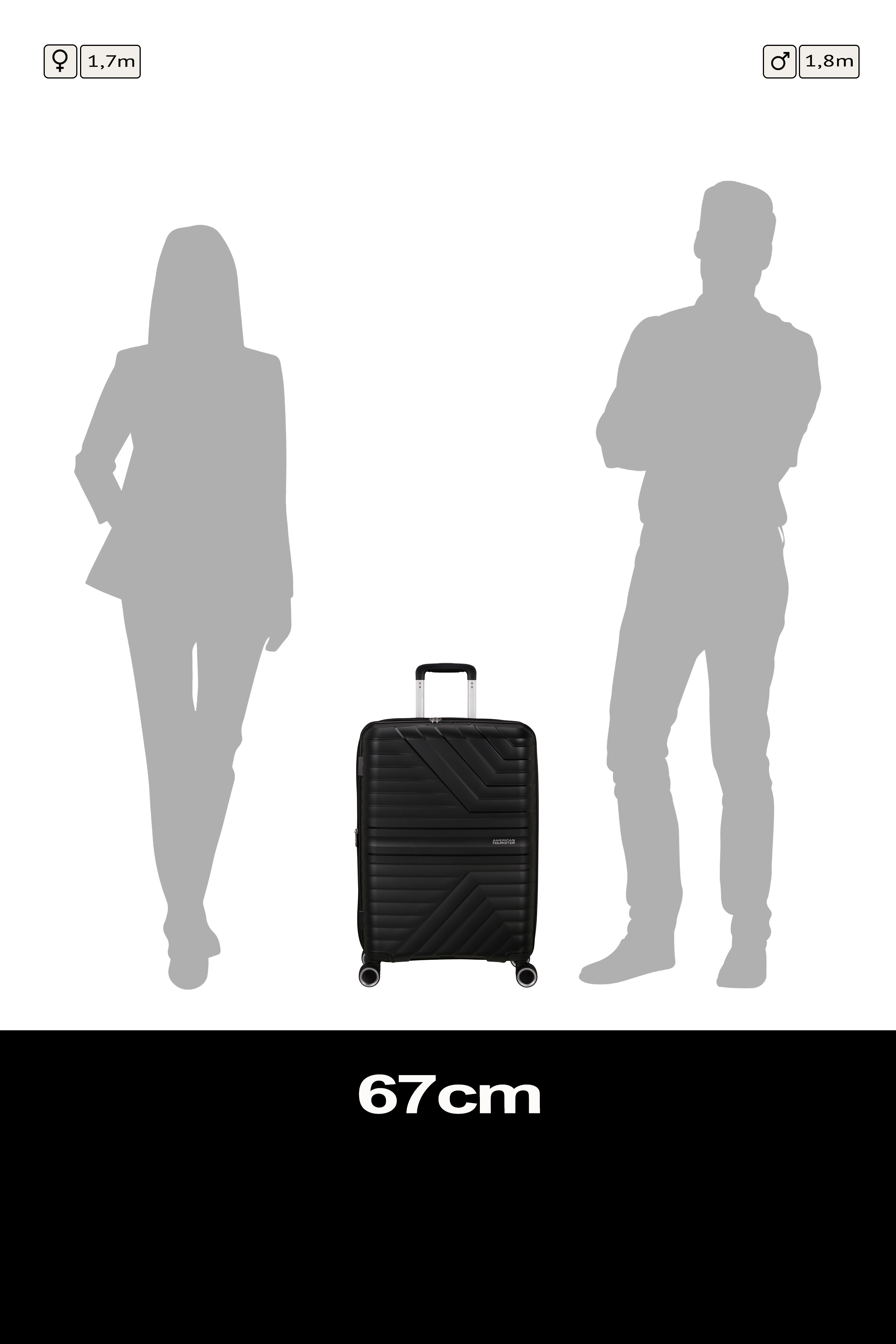 Flytwist Medium Spinner 67 cm Expandable
