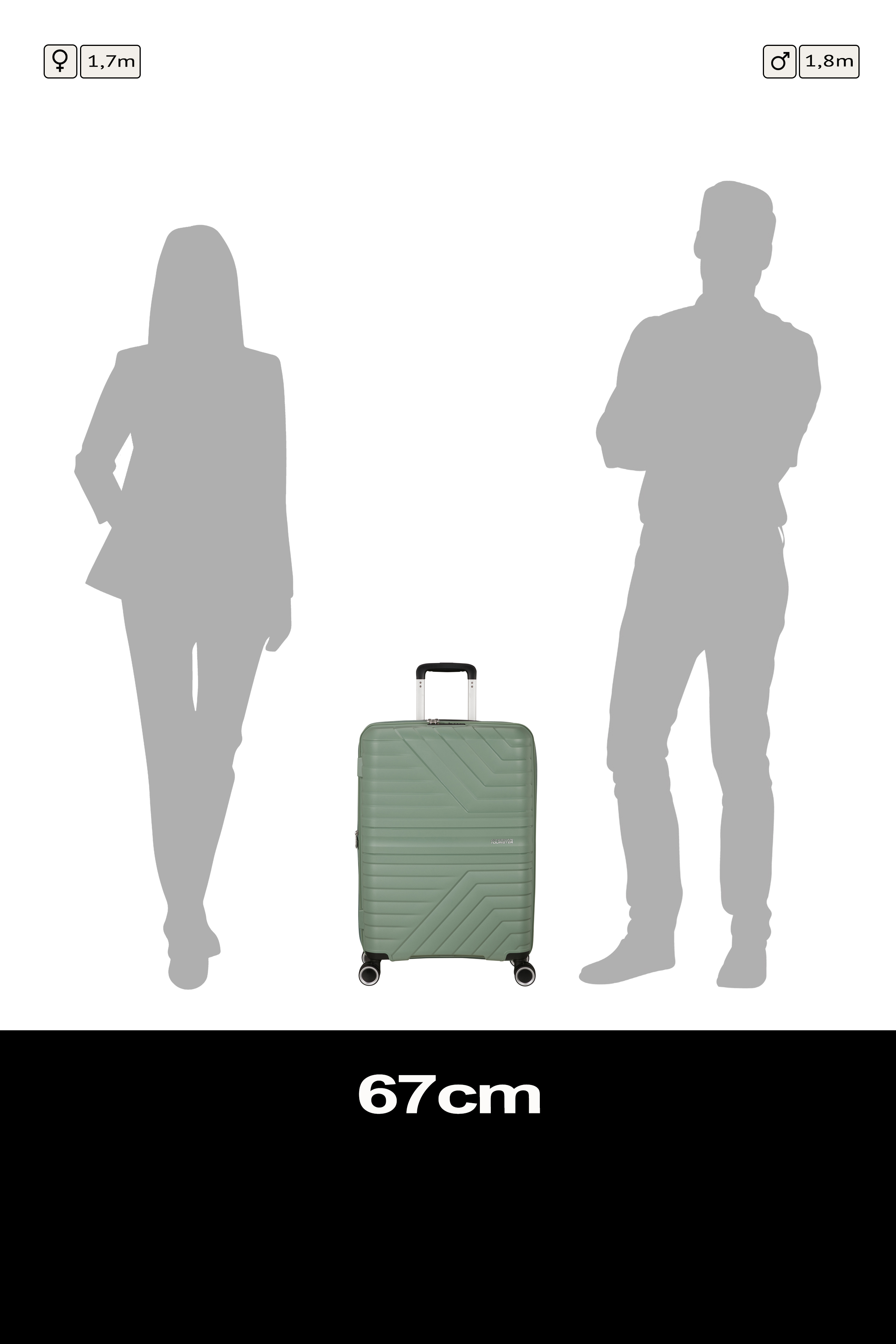 Flytwist Medium Spinner 67 cm Expandable