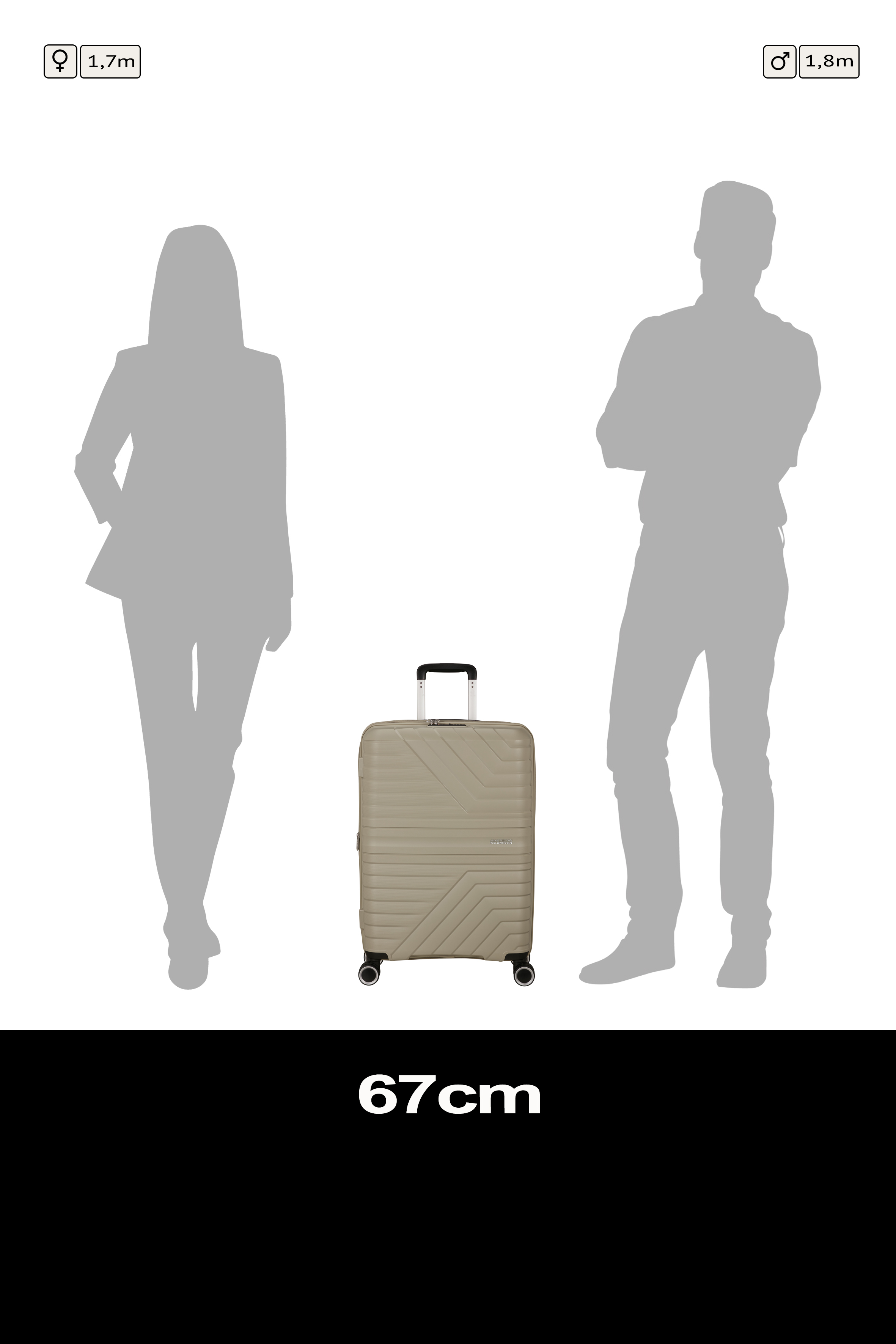 Flytwist Medium Spinner 67 cm Expandable