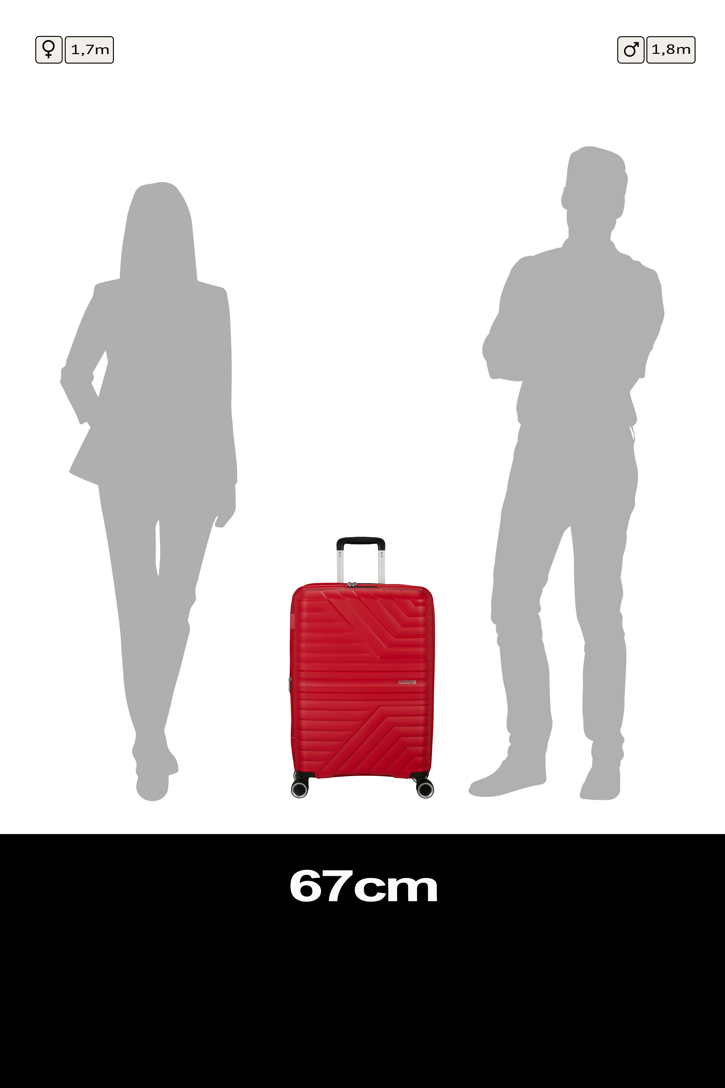 Flytwist Medium Spinner 67 cm Expandable