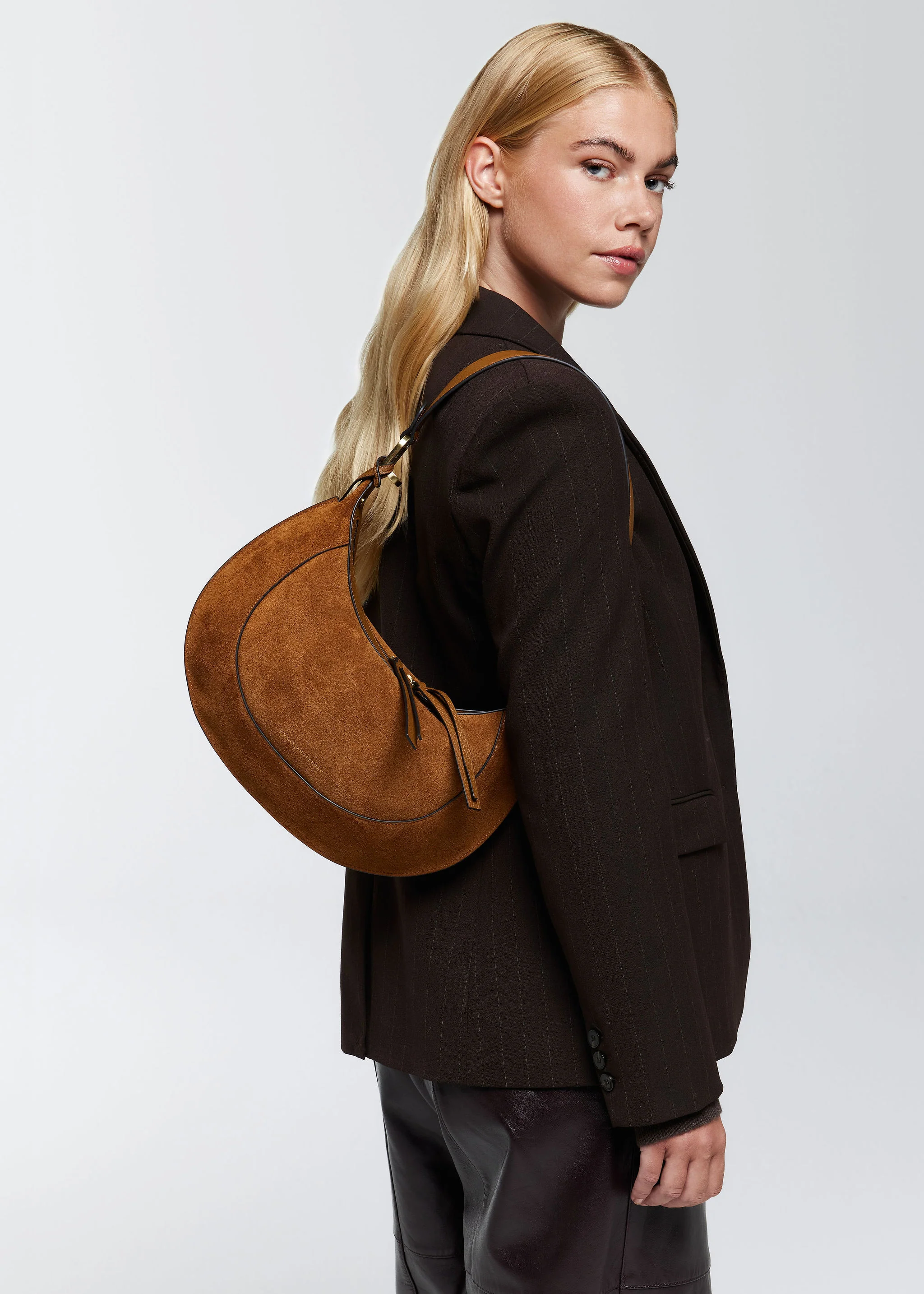 Marlon Suede Sadle Bag