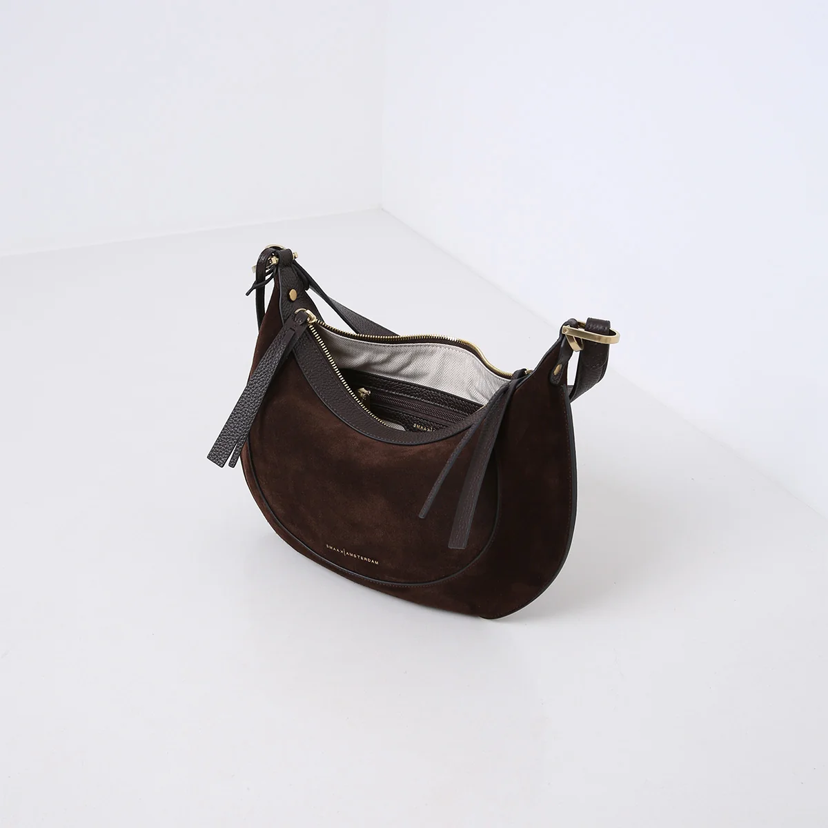 Marlon Suede Sadle Bag