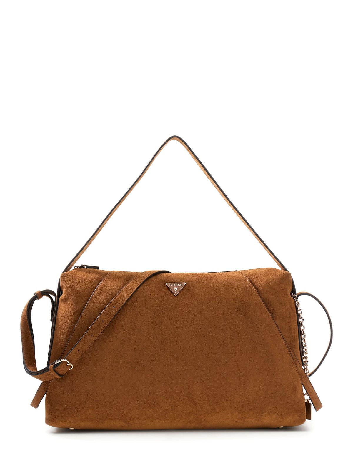 Schoudertas Devon 3 Compartment suède-look