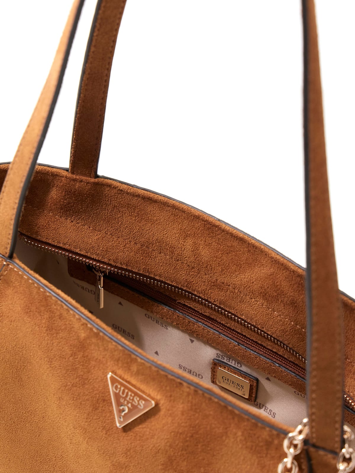 Schoudertas Devon 3 Compartment suède-look