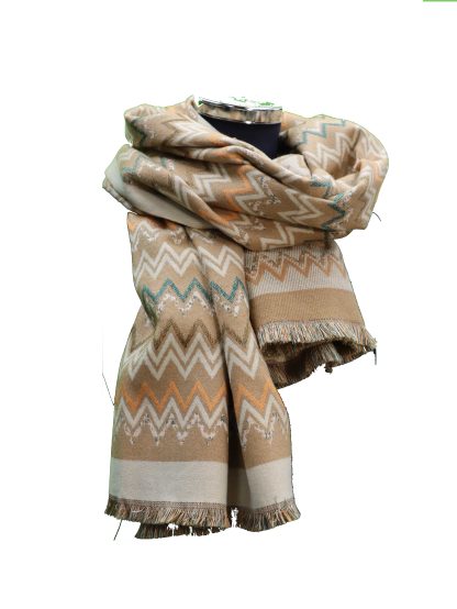 Holtkamp sjaal bruin ruitmotief